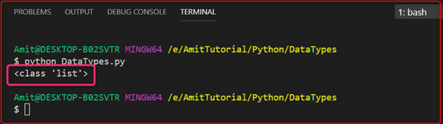 Data Types in Python